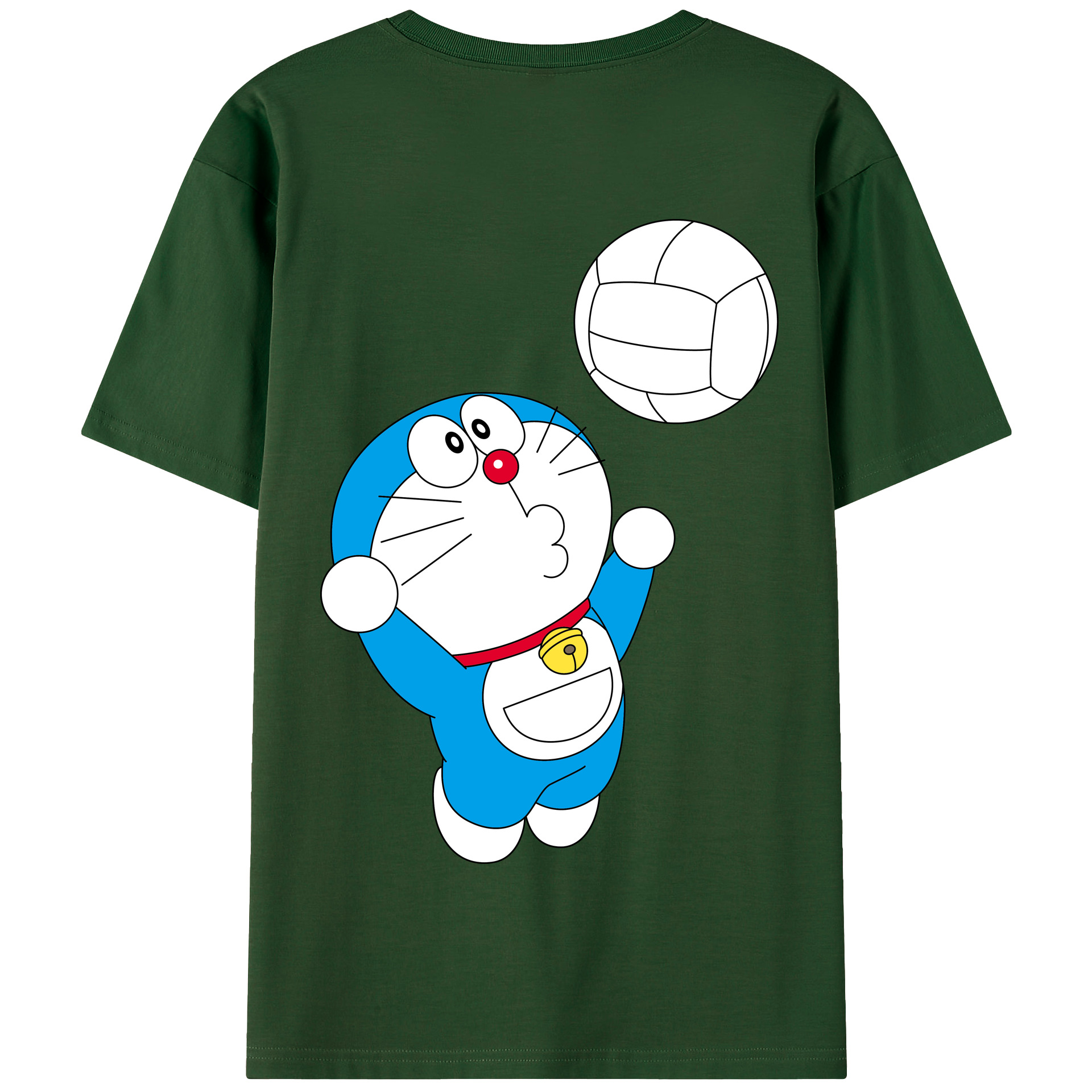 （画像用） ドラえもん Doraemon 綿100％半袖Tシャツ（背面プリント）